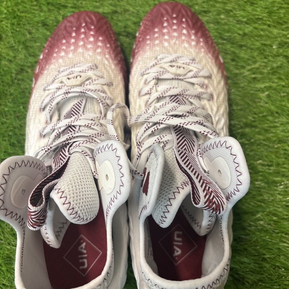 Under Armour Men's 11.5 Spotlight‎ Clone 3.0 Football Cleats 3026334-107 WHT/RED - Picture 4 of 6